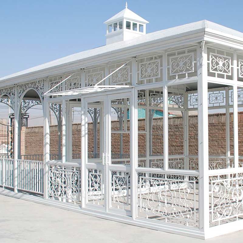 giant lean to greenhouse architecture for coffee-Wrought Iron ...